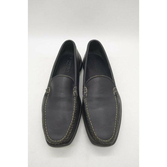 Foot Joy FJ Black Leather Dress Casual Slip On Driving Loafers Shoes Men\'s 9.5 D main image 5